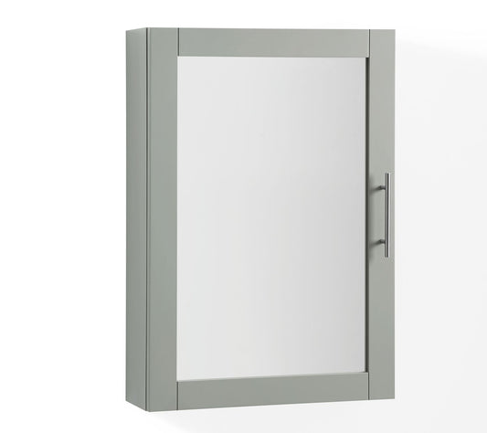 Savannah Mirrored Wall Cabinet Gray