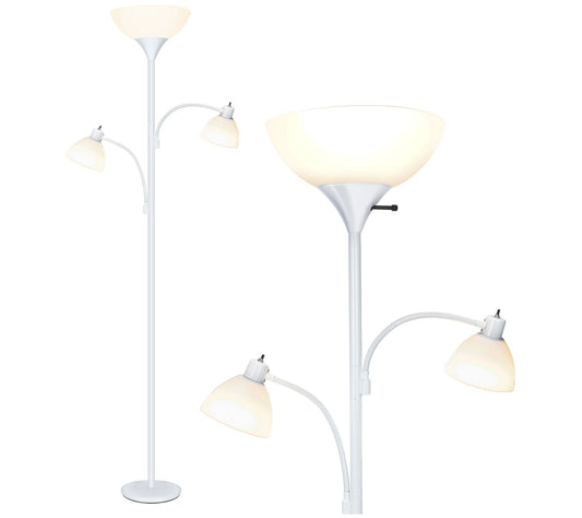 Brightech Sky Dome Double 72"H Antiqued Brass LED Torchiere