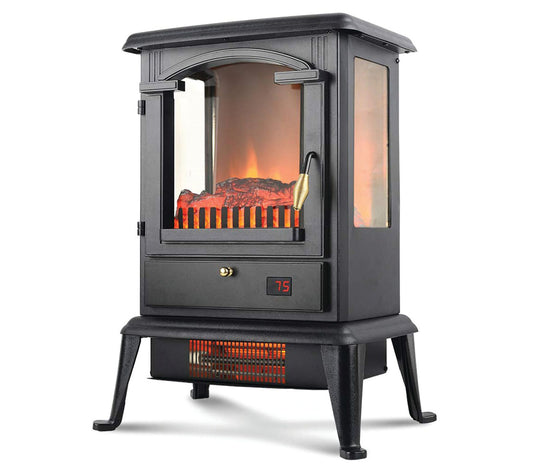 LifeSmart 3-Sided Flame View Infrared Heater Stove