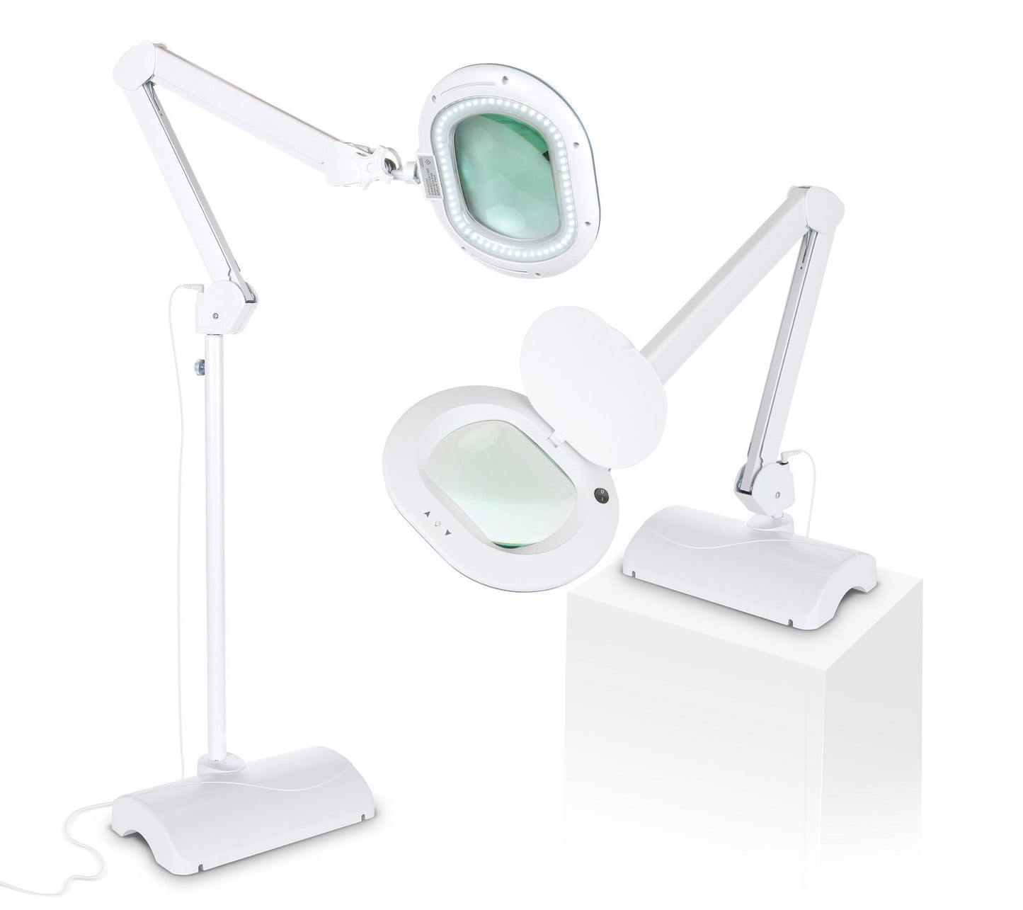 Brightech Lightview 2in1 XL LED Magnifier Floorand Desk Lamp