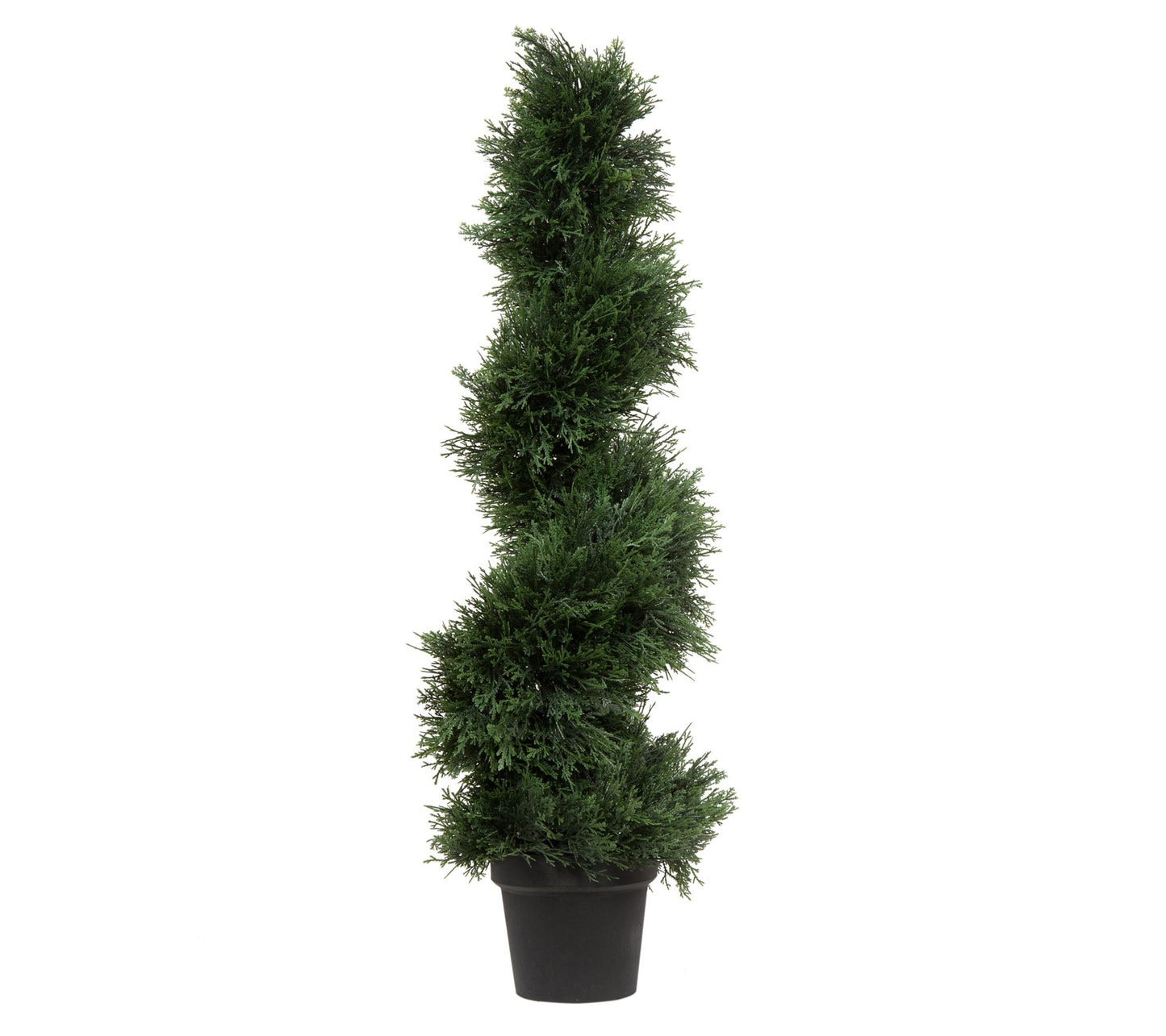 Vickerman 3' Artificial Potted Green Cedar Spirl Tree