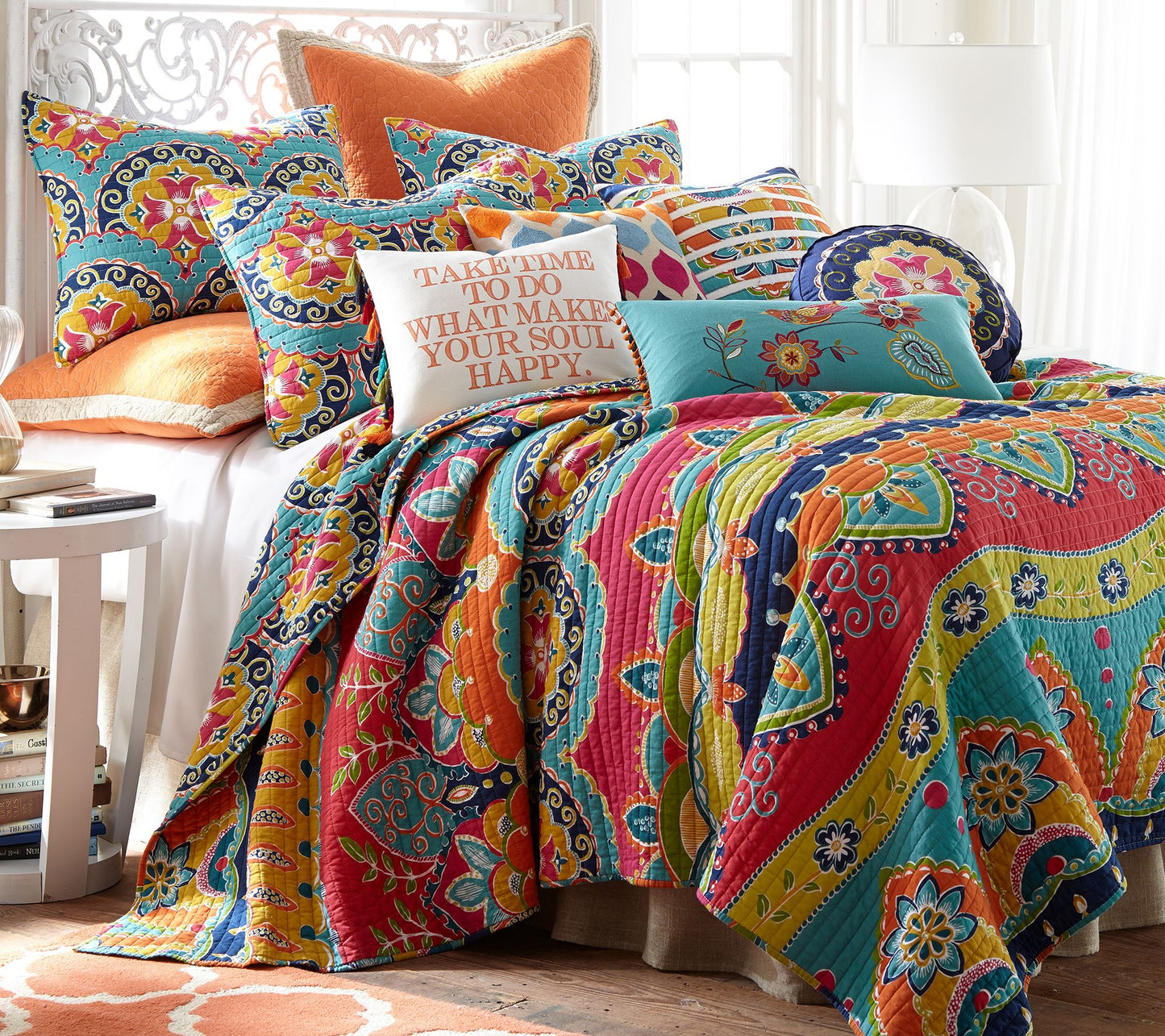 Levtex Home Amelie Boho 3-Piece Full/Queen Quilt Set