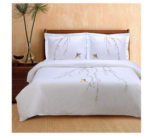 Superior 3-Piece Spring Cotton Duvet Cover Set,Full/Queen