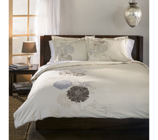 Superior 3-Piece Cotton Duvet Cover Set, Full/Qeen