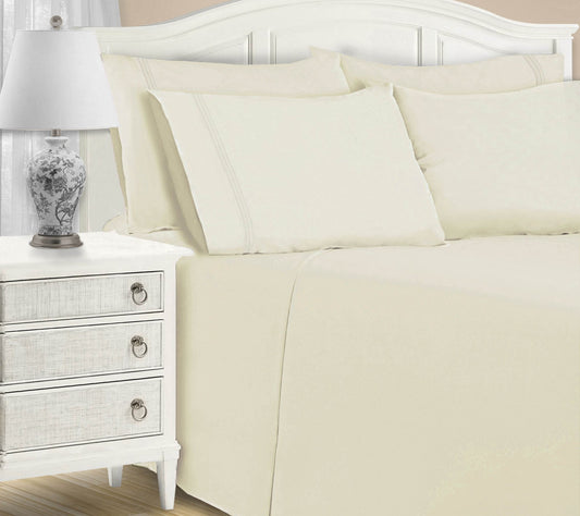 Superior 1200TC Cotton Blend 7-Piece Bed Sheet Set, Split King