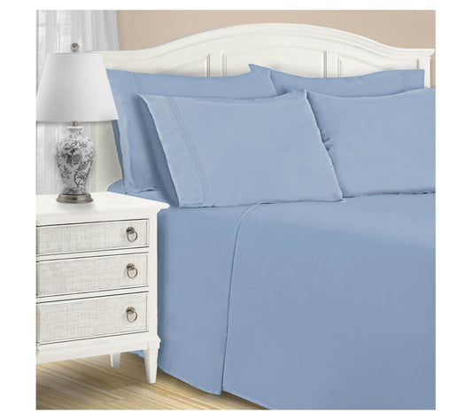 Superior 1200TC Cotton Blend Deep Pocket 6-PC S heet Set, Quee
