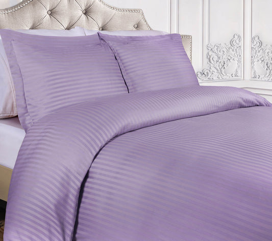 Superior 300TC Egyptian Cotton Stripe Duvet Set, King/Cal.Kin