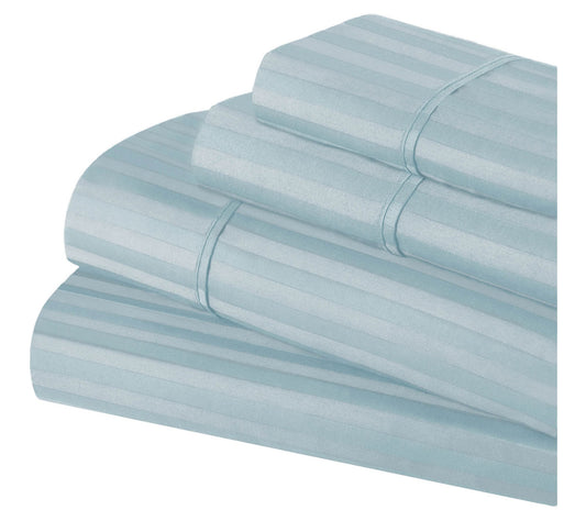 Superior 300TC Egyptian Cotton Striped Sheet Se , Split King