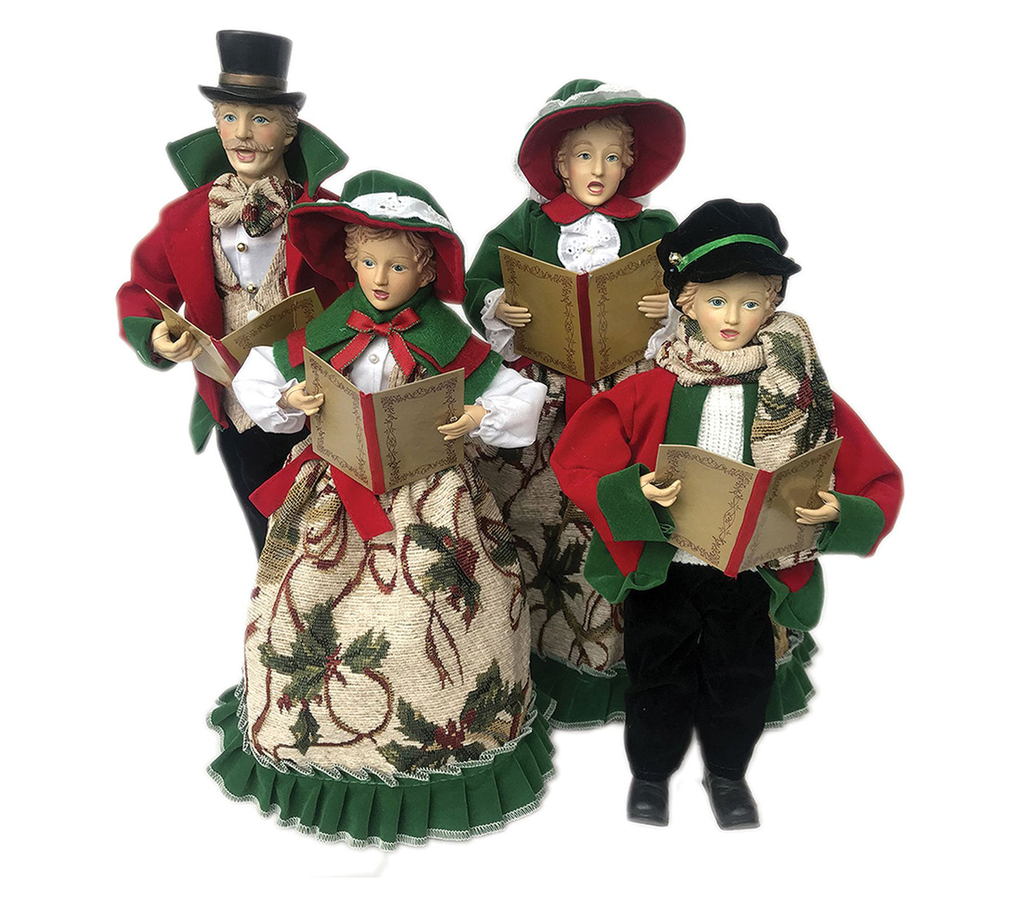 Santa's Workshop Set of (4) 28.5" Holly Carolers