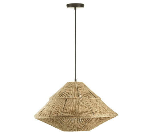 River of Goods 22"W 1-Light Minka Metal and JutPendant Light