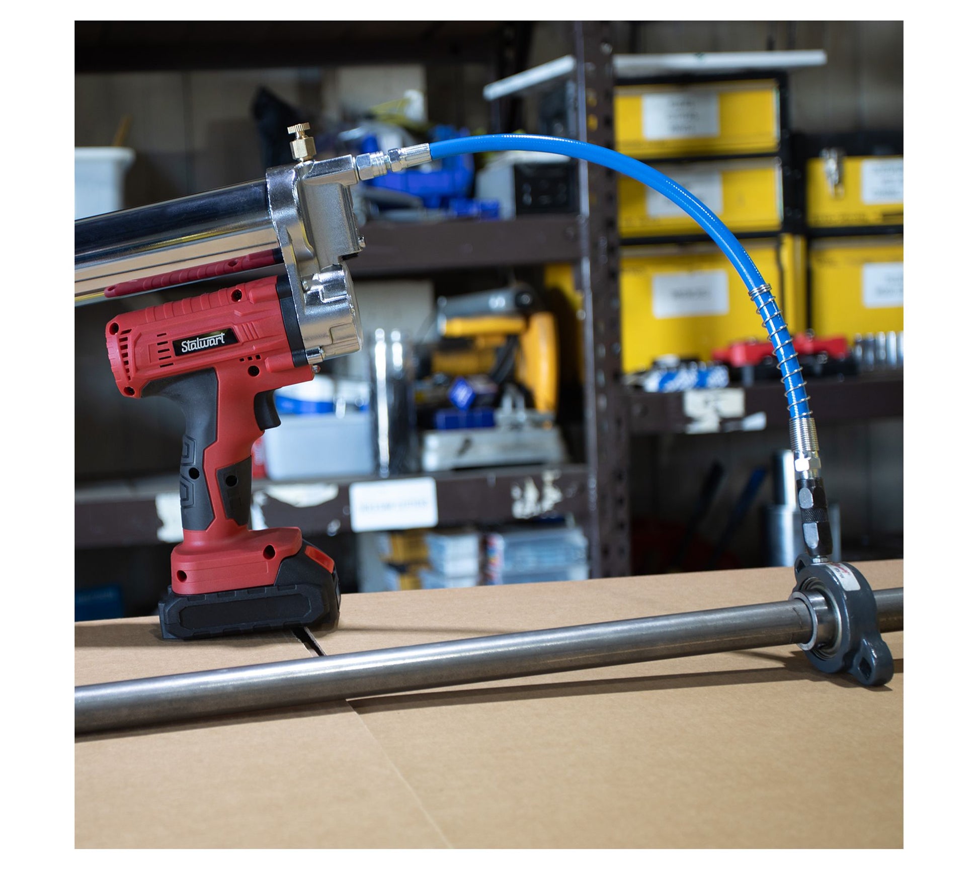 Stalwart 20V 12000 PSI Cordless Grease Gun