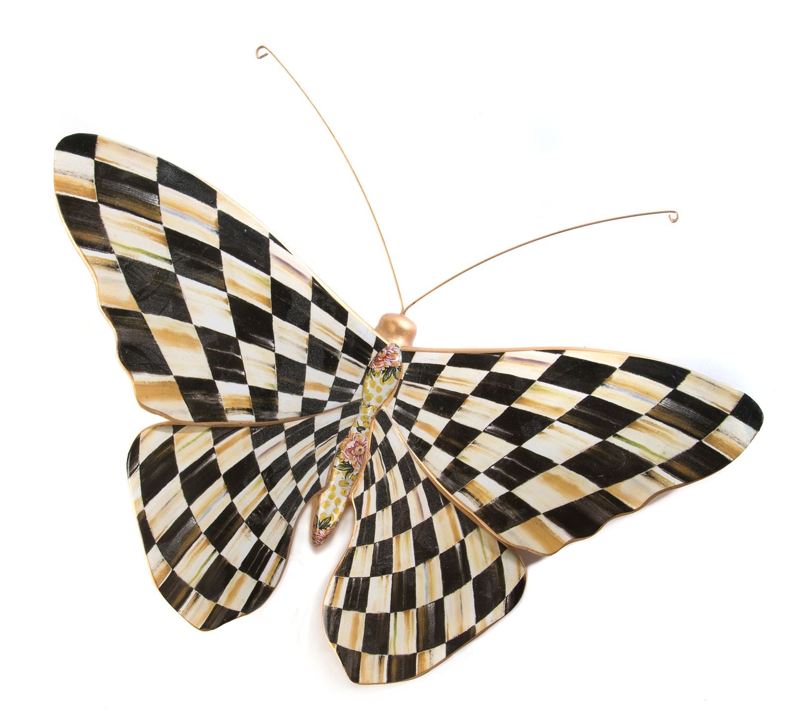 MacKenzie-Childs Courtly Check Butterfly Wall D ecor