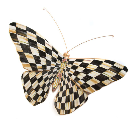 MacKenzie-Childs Courtly Check Butterfly Wall D ecor