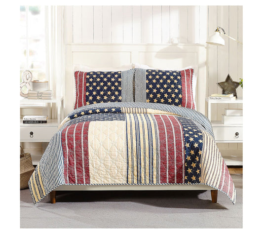 Americana 3-Piece Full/Queen Quilt Set