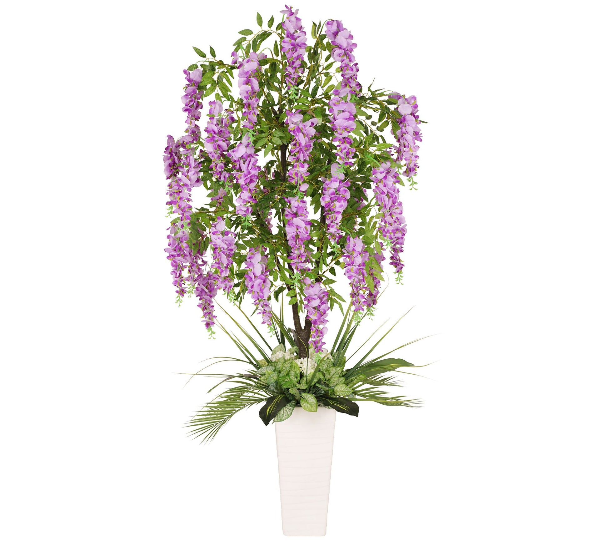 Puleo International 6 ft. Artificial Wisteria Tree with Pot