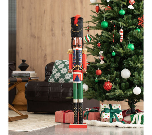 Glitzhome 42"H Wooden Christmas A Soldier Nutcracker