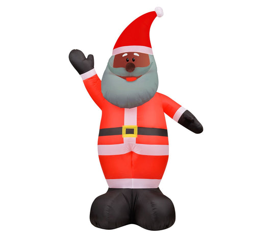 Christmas Time 12-Ft. Tall African American Santa Claus, Preli