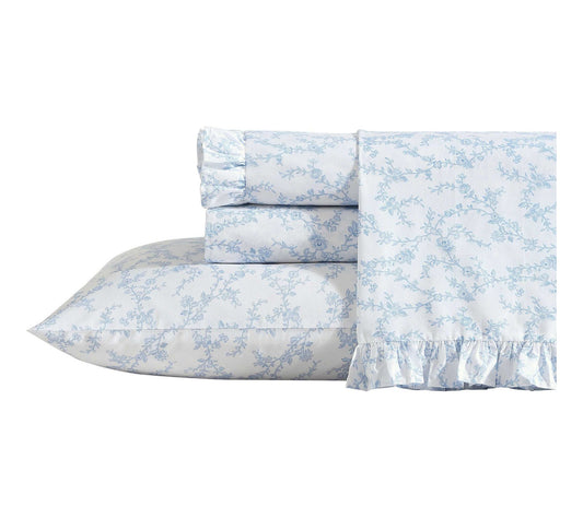 Laura Ashley Victoria Blue King Sheet Set