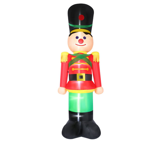 Fraser Hill Farm 12-Ft. Tall Prelit NutcrackerInflatable