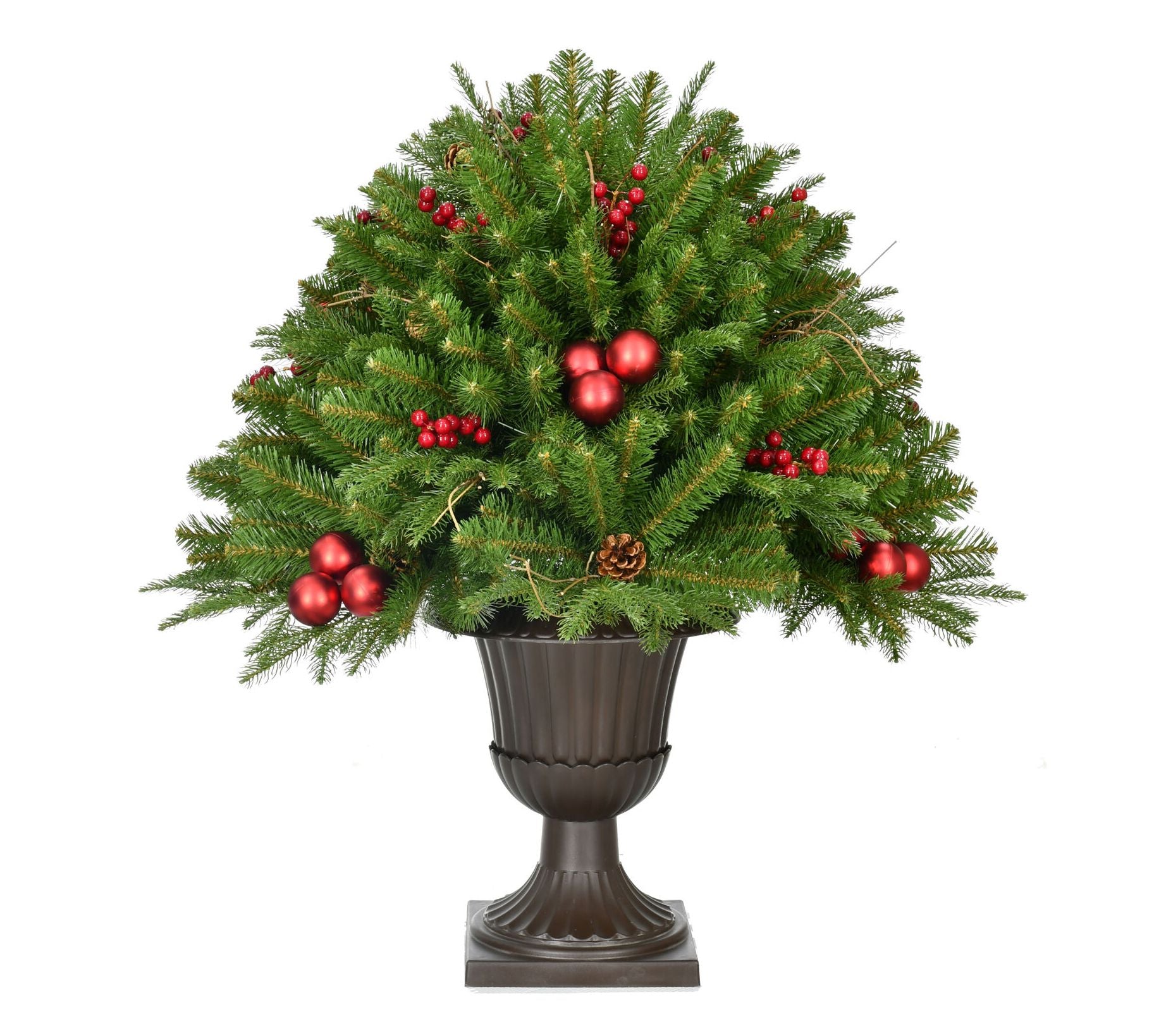 Fraser Hill Farm 3ft Joyful Porch Tree in Pedestal Urn