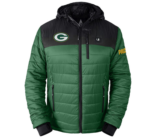 ActionHeat NFL Men's Colorblock 5V Heated Puffer Jacket