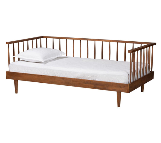 Baxton Studio Matilda Ash Walnut Wood Twin Daybed