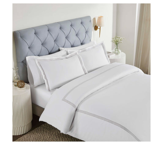 Superior Brandon Cotton Embroidered Cover Set,Full Queen