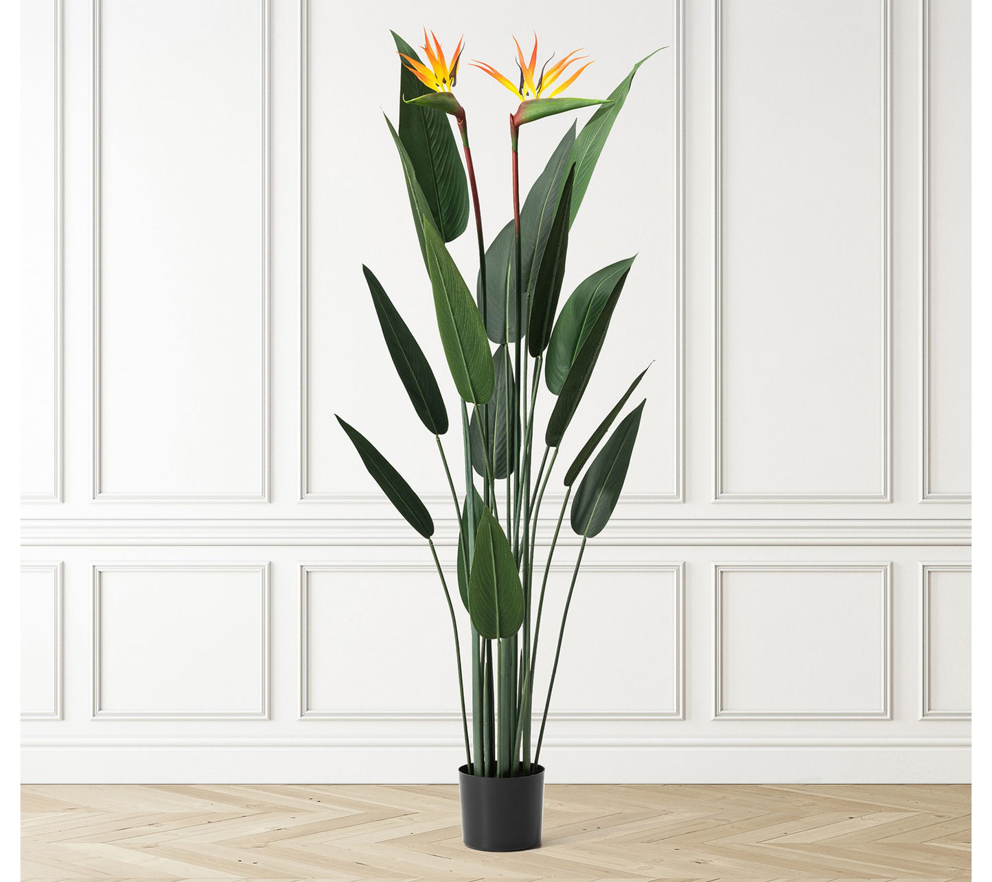 Glitzhome 5.25ft Faux Bird of Paradise Simulates Plants In Pot
