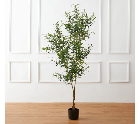 Glitzhome 6ft Artificial Olive Tree In Pot