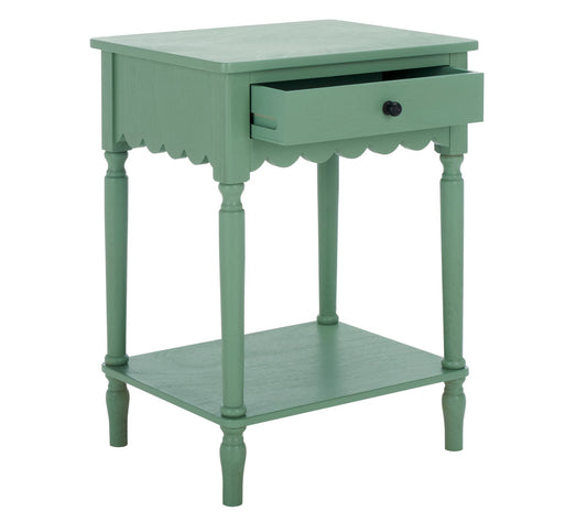 Safavieh Haven Scalloped Drawer Accent Table