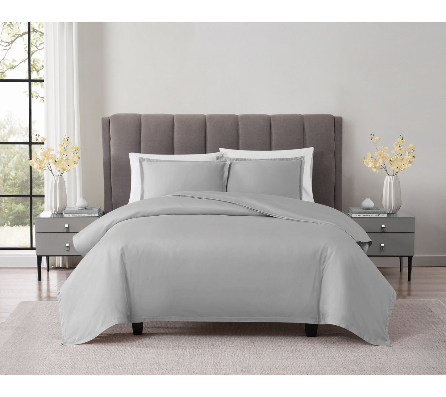 Badgley Mischka Cotton Sateen Full/Queen 3-Piece Duvet Set