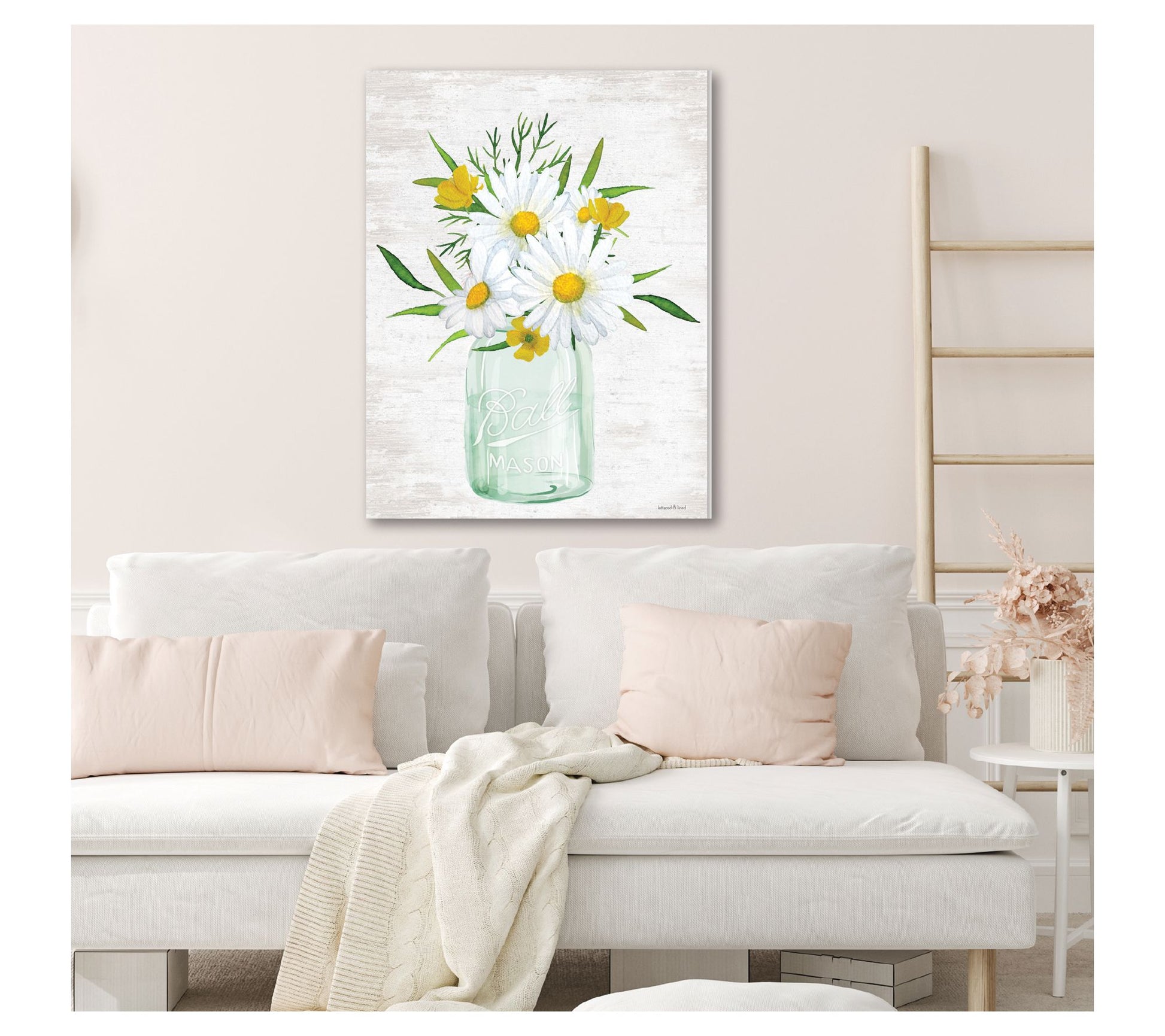 Courtside Market Spring Floral Bouquet Daisy 30x40 Canvas Wall