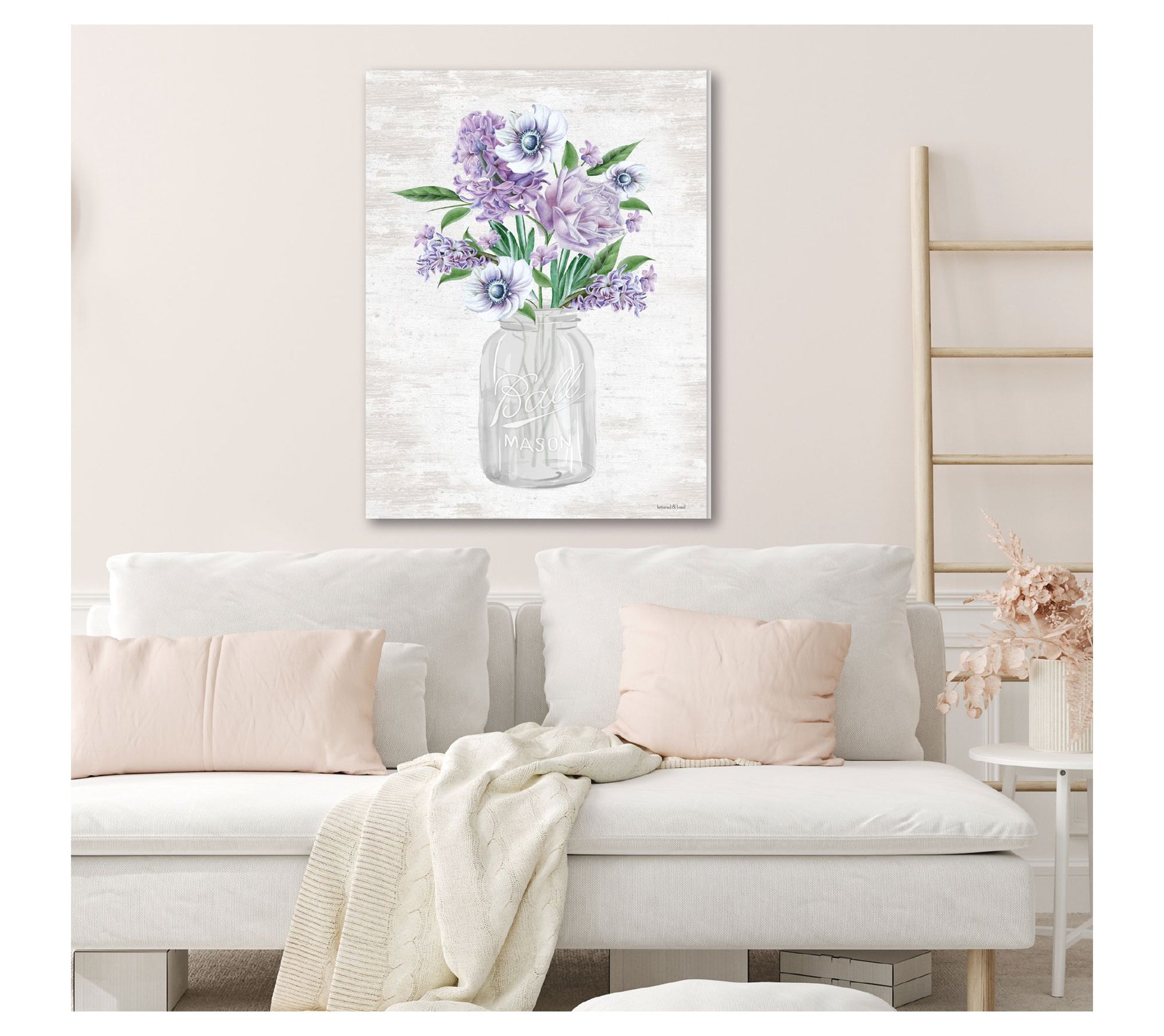 Courtside Market Spring Bouquet Violet 30x40 Canvas Wall Art