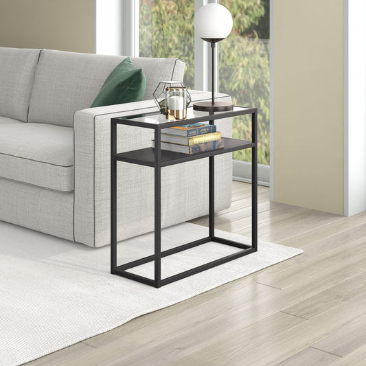 Hudson&Canal Ada 24" Wide Rectangular Side Table