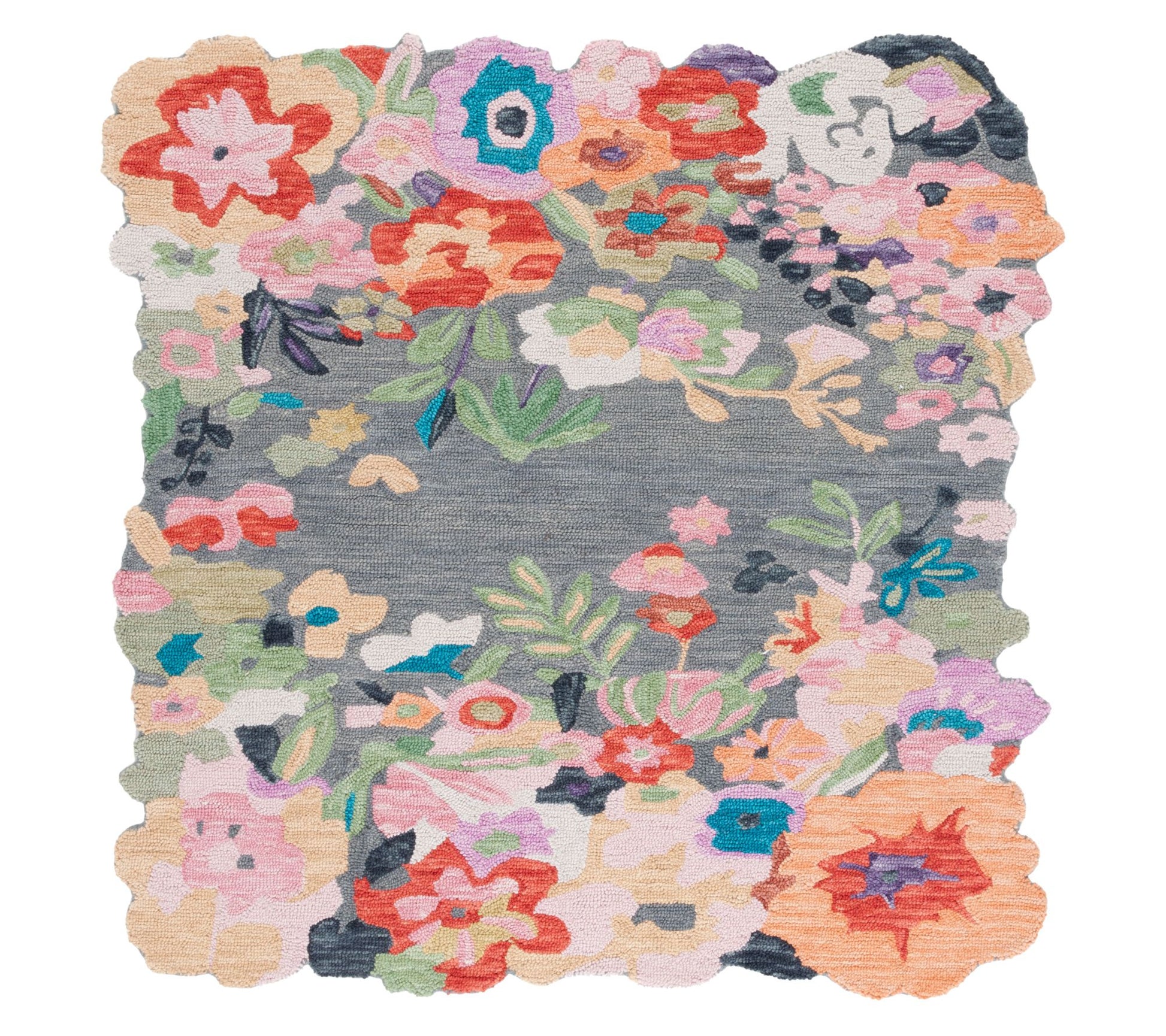 Safavieh Garden Wave Hand Tufted Wool 6' x 6' Suare Rug