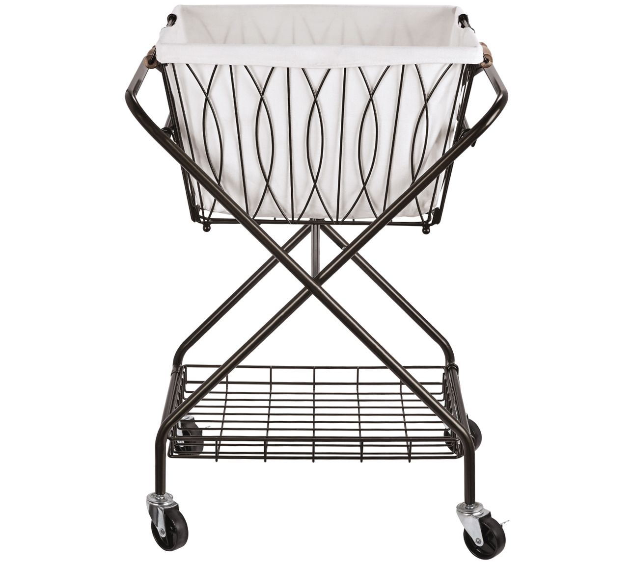 Artesia Verona Collapsible Metal Laundry Cart
