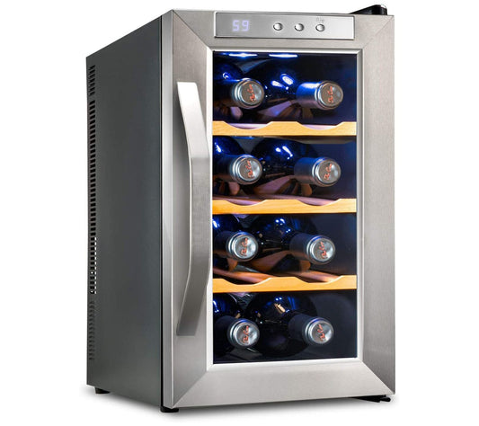 Ivation 8-Bottle Thermoelectric Stainless Steel Wine Cooler