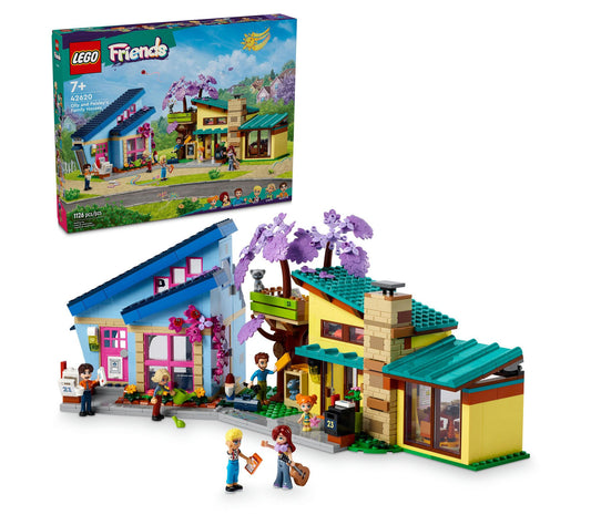 LEGO Friends 42620 Olly and Paisley's Family Houses - 1126 Pcs