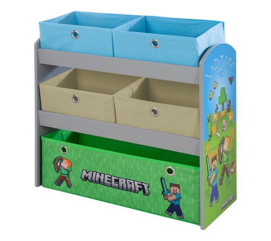 Minecraft Play Shelf & Fabric Box Organizer