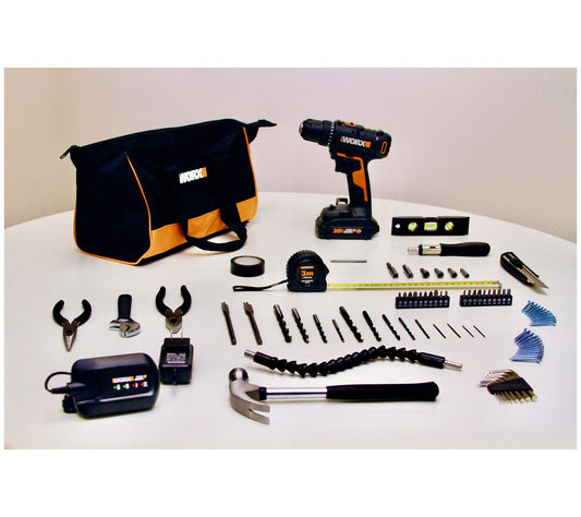 WORX 20V Drill Driver with 2AH Battery and Accessory Kit