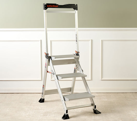 Little Giant Jumbo Step 3-Step Aluminum Step Ladder