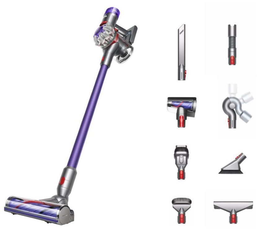 ShWk 11/3 Dyson V8 Extra De-Tangle Cordless Vacuum with 8 Tools
